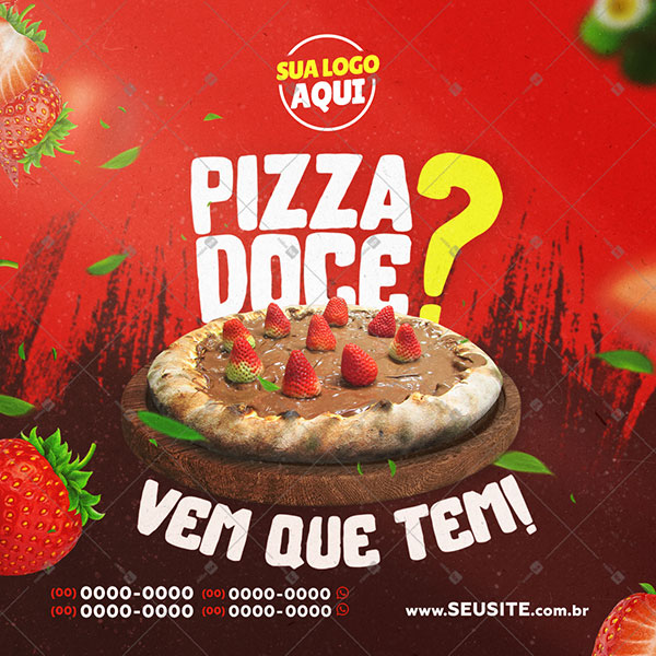 Pizza GG Pizzarias Social Media PSD Editável Deliverys [download