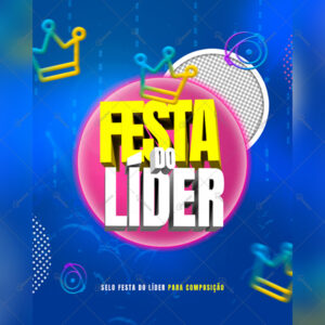 Selo Festa do Lider BBB 2023 PNG Sem Fundo Para Composição