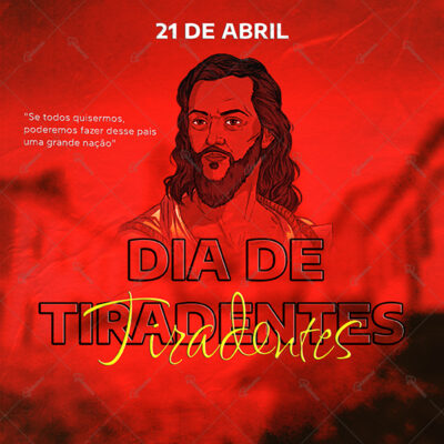 Flyer Dia de Tiradentes Social Media Template PSD Editável